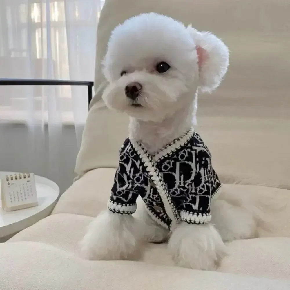 Knitted Dog Cardigan – Soft & Cozy Design